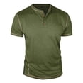 thumbnail image 5 of Henley Shirts for Men Summer Casual Short Sleeve Soft Breathable Relaxed Fit Henley Tshirts Mens Tees, 5 of 6