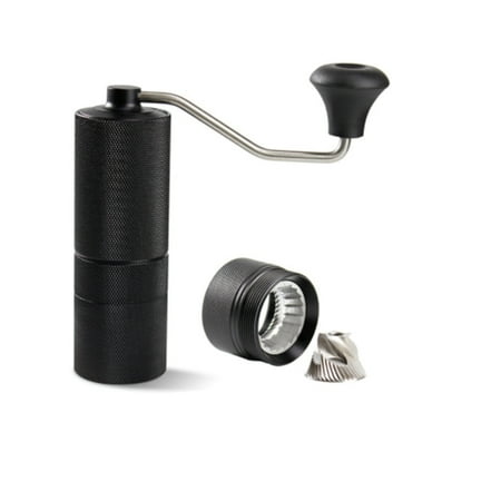 

Manual Coffee Grinder Capacity 25G Hand Adjustable Steel Core for Kitchen Black