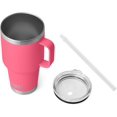 thumbnail image 4 of YETI Rambler Tasse en Paille 35 oz, Isolée sous Vide, Acier Inoxydable, Rose Tropical, 4 of 8