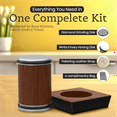 thumbnail image 5 of Tumbler rolling knife sharpener kit with leather strop & 2 diamond disks, complete manual system with sharpening guide., 5 of 6