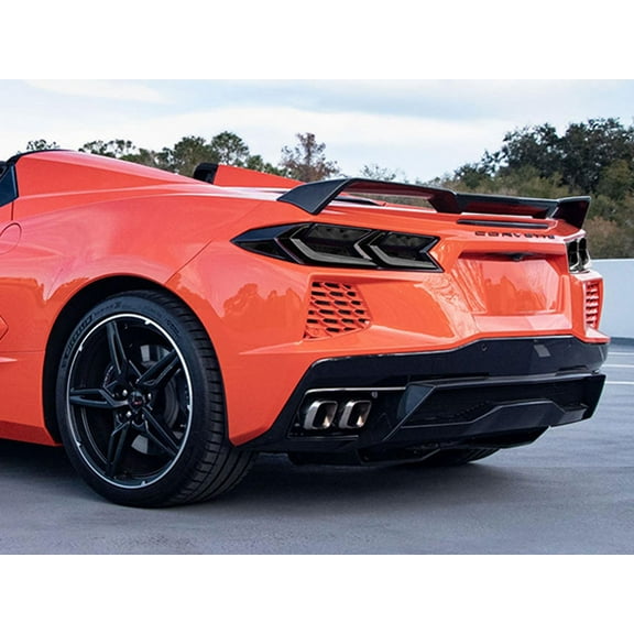 Rvinyl Tail Light Tint Covers Compatible with Chevrolet Corvette 2020-2025 - Matte Smoke