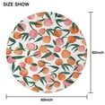 thumbnail image 2 of Peach Fruit Summer Round Table Cloth,Wrinkle Free Table Cover with Polyester,Waterproof Reusable Tableclothes for Easter Birthday Picnic Wedding (Round,60x60inch), 2 of 6