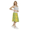 thumbnail image 4 of Women's Ethnic Vintage Geometric A-line Printed Skirt Casual Wear, S, Yellow Fern Green White, by Ambesonne, 4 of 6
