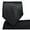Black, variant on Mens Solid Color Formal Wedding Casual Necktie and Pocket Square Handkerchief Set For Suit or Tuxedo Black