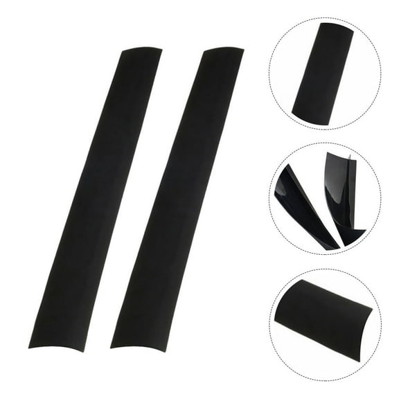 FUTUREORYY 2Pcs Stove Counter Gap Cover for Spacer for Stove and Countertop 11.8x2.2in Black