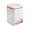 White   9L, variant on TISHITA Bathroom Trash Can Garbage Container Bin with Foot Pedal and Press Type Lid Household Dustbin Kitchen Wastebasket for Sunroom Milky White 12L
