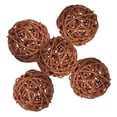 thumbnail image 1 of Dalazy 5PCS 7cm Rattan Wicker Ball Decorative Orbs for Party Decor Home Accessory, 1 of 8