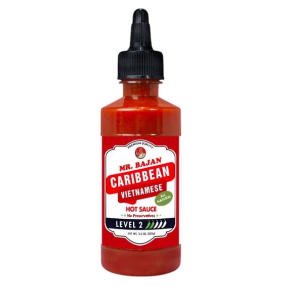 Mr. Bajan Caribbean Vietnamese Hot Sauce 11 oz
