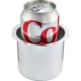 thumbnail image 3 of Brybelly Drop-In Cup Holder, Vivid Silver Aluminum, 3" x 4", 3 of 4