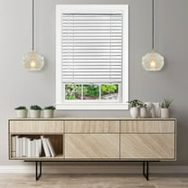 Achim GII Luna Indoor Cordless White Vinyl Light Filtering Window Venetian Blind, 64" L x 30" W