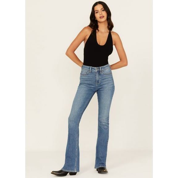 Idyllwind Women's Legend High Rise Bootcut Super Stretch Denim Jeans Medium Wash 6W x 34L