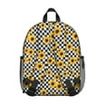 thumbnail image 4 of Yellow Rustic Students Backpack - Boho Sunflower and Butterfly Design with Vintage Floral and Bee Pattern, Durable Lightweight Oxford Fabric for School Use, 4 of 6