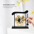 thumbnail image 7 of Mini Desktop Gong - Table Wind Chime Percussion Instrument with Mallet, Taiji Symbol & Chinese Gossip Chart, Ideal for Home Decor or Housewarming Gift, 7 of 7