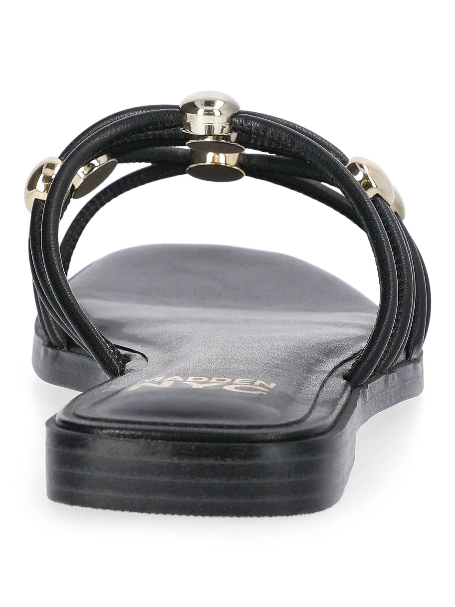 Madden NYC Women's Strappy Studded Slide Sandals