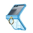 thumbnail image 3 of Allytechgroup Rugged Case for Samsung Galaxy Z Flip 7 with Metal Ring Kickstand Shockproof Soft TPU Bumper Cover Hard PC Shell Slim Lightweight Stand Anti-slip Phone Case for Galaxy Z Flip 7, Blue, 3 of 8
