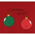 thumbnail image 4 of Old Glory Mens Christmas I Love Hanging With You Ornament Pun Long Sleeve T Shirt, 4 of 6