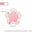 thumbnail image 5 of Taza de té de PVC con diseño de flor de cerezo para el hogar, mantel antideslizante con patrón de flores rosas, mantel individual para decoración de bebidas de escritorio, 2 uds., 5 of 5