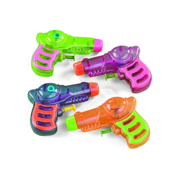 Neon Grip Squirt Guns - Party Favors - 12 Pieces