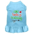 thumbnail image 3 of Mirage Pet I Can't, Santa is Watching Screen Print Dog Dress White XXXL, 3 of 10