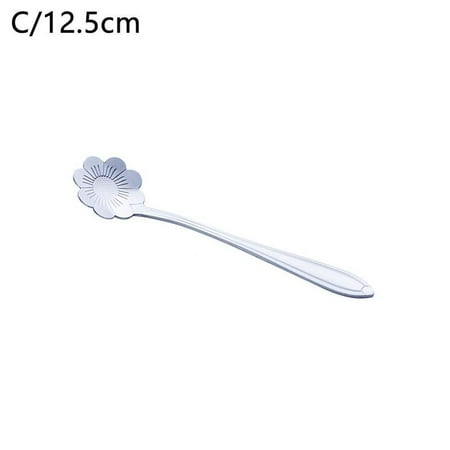 

Creative Lovely Petal Spoon Long Handle Coffee Stirring G3W0 SALE .FAST M3W7