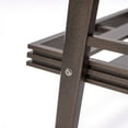 thumbnail image 2 of LeisureMod Walbrooke Mid-Century Modern Outdoor Armchair with Brown Powder Coated Aluminum Frame and Removable Cushions for Patio, Balcony, and Backyard, Set of 2, Charcoal, 2 of 6