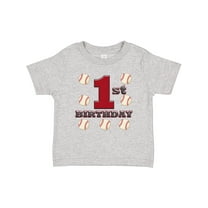 Inktastic First Birthday Baseball Boys Baby T-Shirt