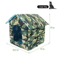 thumbnail image 3 of SENNAUX Outdoor Cat House Kitty Shelter Pet Cave Bed for Small Dog Cat Waterproof Foldable, L, 3 of 8