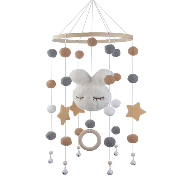 Rotate Music Rattle Toy Baby Crib Mobile Toy Sensory Enlightenment Gymplay WoodenToy Infant BedBell Decor Gift