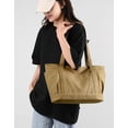 thumbnail image 3 of Kukuzhu Canvas Shoulder Bag Women Soft Designer Tote Bag Casual Large Shopping Handbag Purse, 3 of 7