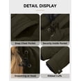 thumbnail image 7 of Soularge Women's Plus Size Puffer Jacket Quilted Winter Coat Warm Hooded Winter Jacket Army green 5X, 7 of 7