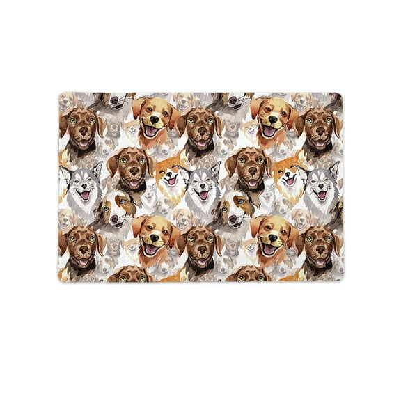 Happy Dogs Mat Rectangle -Image by Shutterstock,
