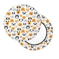 thumbnail image 2 of Naloa Dog Faces Round Bar Stool Cushion Cover 12-14 inch, Fits Kitchen, Office, Restaurant Chairs - 12 inch, 2 of 7