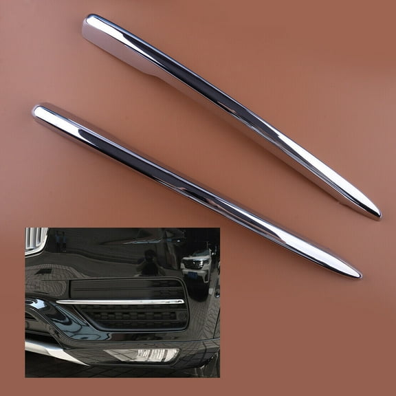 2x for CHRome Car Fog Lamp Fog Light Cover Trim Strip fit for for Volvo XC90 2015-2019