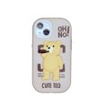 thumbnail image 1 of Round Button Three-dimensional Lens Patch Ted Drinking Bear Phone Case For Apple IPhone14 13 12 11 Plus Pro Max, 1 of 4