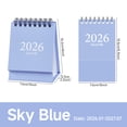 thumbnail image 2 of Ksruee Small Desktop Calendar Jan. 2026 to Jul. 2027 Planner Monthly Desktop Calendar for Workplace Study Workstation Dorm Library Meeting Room, 2 of 9