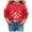 Red, variant on 2025 Girls' Autumn and Winter Zip Up Hoodie Christmas Print Round Neck Sweatshirts Boys 14 16 Long Sleeve Casual Hoodless Sweater for