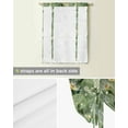 thumbnail image 5 of Green Summer Botanical Tie Up Curtains for Kitchen Bathroom Bedroom Windows 63 Inch Length, Yellow Spring Floral Balloon Drape Curtains Shade Rod Pocket Drapery Curtain Panel, 52"x63", 5 of 7