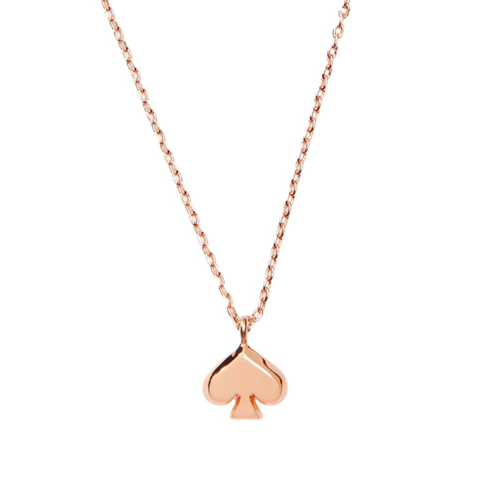 Kate Spade New York Women's Everyday Spade Metal Mini Pendant in Rose Gold