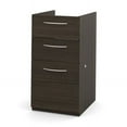 thumbnail image 2 of Bestar Embassy 16W Add-On Pedestal with 3 Drawers in dark chocolate, 2 of 2