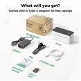 thumbnail image 2 of SVANTTO Bluetooth Thermal Shipping Label Printer 4x6, Compatible with Windows/Mac/Android/iOS, High-Speed 4x6 Label Printer for USPS, UPS, Ebay, Etsy, 2 of 7