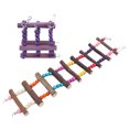 thumbnail image 4 of Tbest Small Hamster Bird Climbing Ladder Toy Wood Swing Drawbridge Ladder Toy, 4 of 8