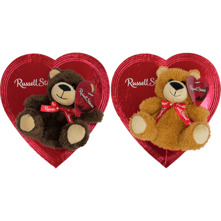 Russell Stover Valentine's Chocolate Heart with Bear - 3.5oz
