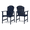 Navy Blue, variant on Tcbosik Set of 2 Modern Armchairs, Adirondack Dining Chair, Weather-Resistant Lounge Chair, Wood Chair for Patio, Garden, Backyard, Natural