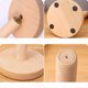 thumbnail image 4 of Portarrollos de papel de madera para encimera. Soporte dispensador de papel de madera maciza. Organizador de papel de cocina con base para cocina, salón y baño., 4 of 4