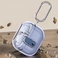 thumbnail image 4 of Dteck Case for Galaxy Buds 3 / Buds 3 Pro Case with Secure Lock, Clear Soft TPU Military Grade Shockproof Protective Case with Keychain for Samsung Galaxy Buds 3 / 3 Pro,Blue, 4 of 5