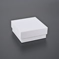 thumbnail image 2 of 12pc Cardboard Jewelry Set Box for Ring Earring Necklace with Sponge Inside Square White 7.6x7.6x3.2cm Inner Size: 6.9x6.9cm Without Lid Box: 7.2x7.2x3.1cm, 2 of 7