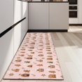thumbnail image 4 of Pink Christmas Gingerbread House Pattern Kitchen Rug Mat,Kitchen Runner Rugs Non Skid Washable,Decorative Kitchen Floor Mats for Kitchen,Sink,Laundry,17"X47", 4 of 5