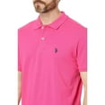 thumbnail image 3 of U.S. Polo Assn. Mens Solid Pique Polo With Small Pony, Big Top Pink, Small, 3 of 4