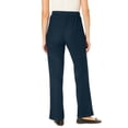 thumbnail image 2 of Woman Within Plus Size Petite Fineline Stretch Denim Wide-Leg Pull-On Jeans, 2 of 5