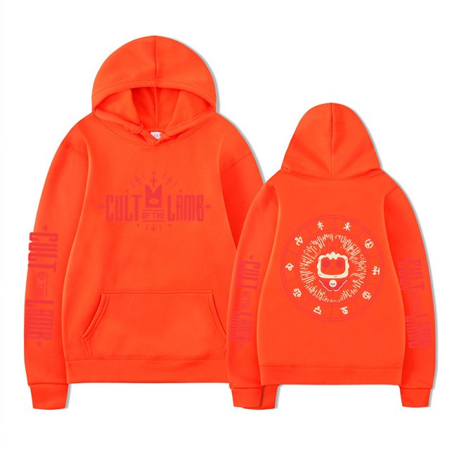 Sudadera con capucha de Cult Of The Lamb para hombre y mujer, ropa deportiva de gran tamaño, de algodón, con dibujos animados de Anime, Pullov, 2024